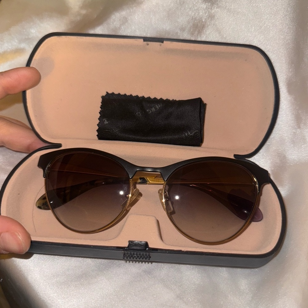 MIUMIU Miu Miu Sunglasses SMU50O NAA/4W1 Opal Violet Gold/Violet Gradient
